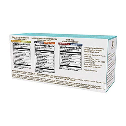 HYLEYS Tea for Cleanse and Weight Loss - New 14 Day Weight Loss Kit - 42 Tea Bags