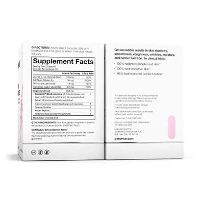 SeroVital Skin Restore, Healthy Skin Supplement with Ceramides and Hyaluronic Acid