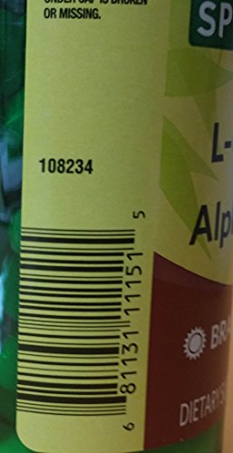 Spring Valley - Acetyl L-Carnitine 800mg Plus Alpha Lipoic Acid 400mg, 50 Capsules