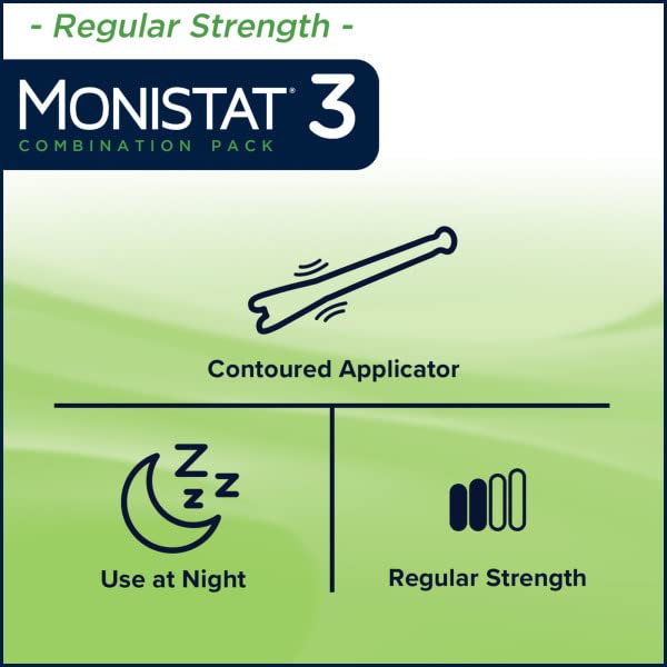 Monistat 3 Vaginal Antifungal Combination Pack - 3 Each, Pack of 2