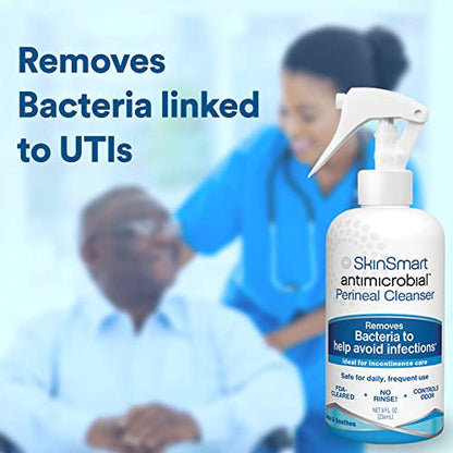 SkinSmart Antimicrobial Perineal Cleanser, Ideal for Incontinence Care