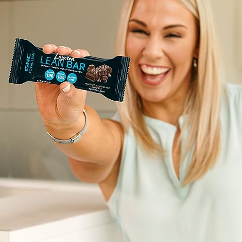 GNC Total Lean Layered Lean Bar|Hunger Satisfying - High Protein Snack Bar