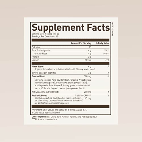 ROUNDHOUSE PROVISION Morning Kick, Powder Supplement for Healthy Digestion