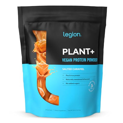 LEGION Plant+ Vegan Protein Powder, Chocolate - Rice and Pea, Plant Based Protein Blend