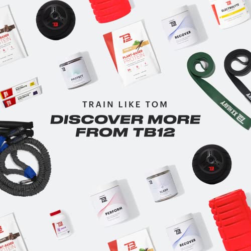 TB12 Plant Based Protein Powder by Tom Brady, 24g of Vegan Pea Protein, Low Sugar