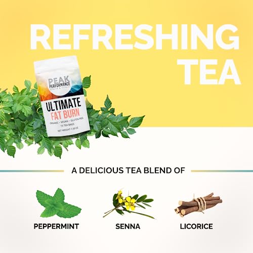 Peak Performance Health & Fitness Ultimate Fat Burn and Weight Loss Tea, Fat Burning Tea