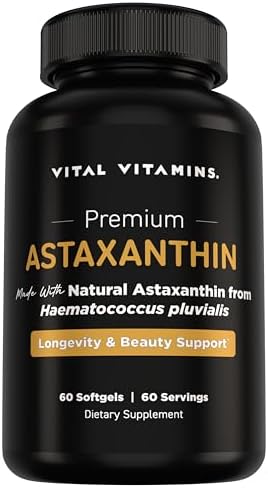 Vital Vitamins Pure Hyaluronic Acid 60 ct + Astaxanthin 60 ct