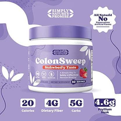 Simply Nature's Promise - ColonSweep Psyllium Husk Powder Colon Cleanser, 8 oz.