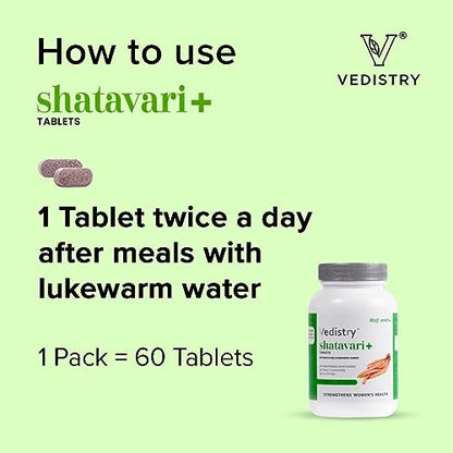 OTAA Vedistry Shatavari + with Piperine for Better Absorption | Balance Female Hormones