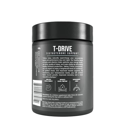 InnoSupps : T-Drive | Testosterone Booster | Amplify Muscle Growth | KSM-66 Ashwagand