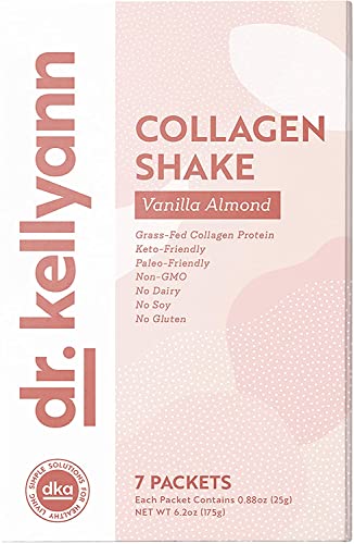 Dr. Kellyann Keto Vanilla Almond Shakes - 100% Grass Fed Collagen Protein by Bone 