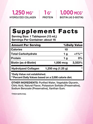 Nature's Truth Liquid Collagen | 8 oz | Non-GMO, Gluten Free Supplement | Natural Berry