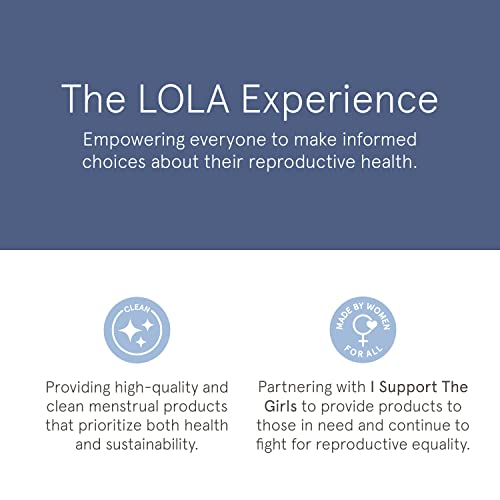 LOLA Organic Cotton Tampons, 60 Count - Tampons Regular, Period Feminine Hygiene Products