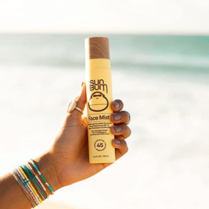 Sun Bum Original SPF 45 Sunscreen Face Mist | Vegan and Hawaii 104 Reef Act Compliant