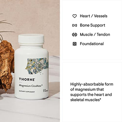 THORNE Magnesium CitraMate - Magnesium Supplement with Citrate-Malate - Support