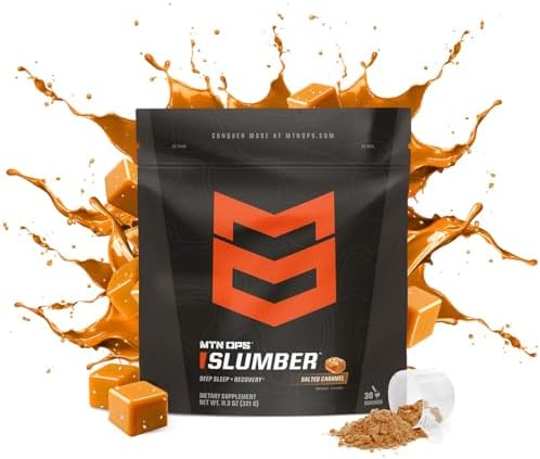 MTN OPS Slumber Gummies & Slumber Salted Caramel Bundle – Nighttime Sleep Support Gummies + Calming Hot Cocoa Drink Mix for Relaxation & Recovery