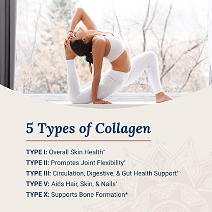 Live Conscious Beyond Collagen Multi Collagen Capsules - Types I, II, III, V & X