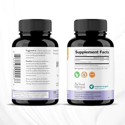 Sandhu's Magnesium Citrate Highly Absorbable Gluten, Soy Diary Free No Fillers