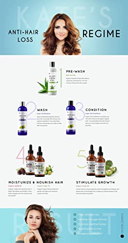Kate Blanc Cosmetics Organic Castor Oil (4oz). 100% Pure, Cold Pressed, Hexane Free in a Glass Bottle