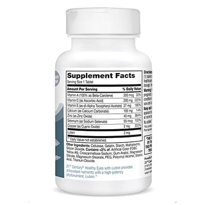 21st Century Healthy Eyes with Lutein Tablets, 60 Count, White (27452)