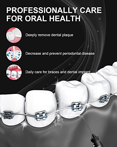MySmile 1000ML Countertop Water Dental Flosser Teeth Cleaner 10 Settings Electric