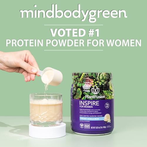 PlantFusion Inspire Plant Protein Powder for Women - Low Carb Protein Powder for Lean