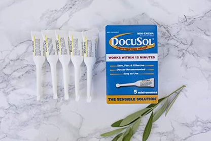 Docusol Docusate Sodium Mini Enema ml, Clear, 0.84 Fl Oz