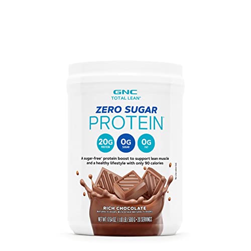 GNC Total Lean Zero Sugar Protein - Rich Chocolate (20 Servings)