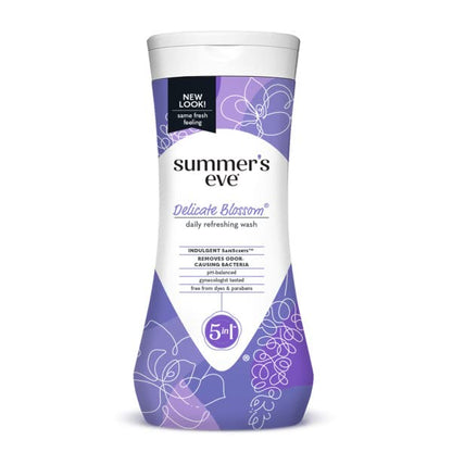 Summer's Eve Delicate Blossom Daily Refreshing Feminine Wash, Removes Odor, pH balanced, 15 fl oz