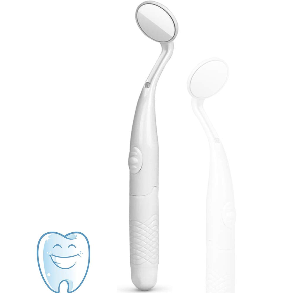 ffresiss Dental Mirror with Light,Teeth Inspection LED Mirror,Anti-Fog Mouth Mirror