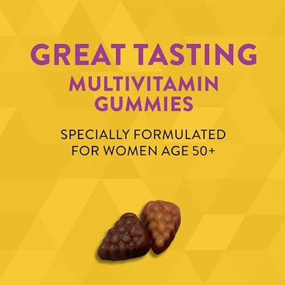 Nature's Way Alive! Women’s 50+ Daily Gummy Multivitamin, Supports Heart, Brain & Bone