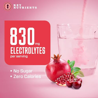 KEY NUTRIENTS Multivitamin Electrolytes Powder No Sugar - Sweet Cherry Pom Electroly