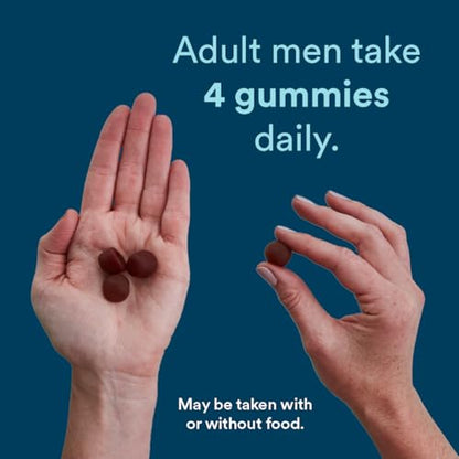 SmartyPants Multivitamin for Men, Organic Gummies: Probiotics, CoQ10, Methylfolate