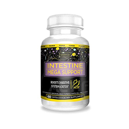 Actif Intestine Mega Support with 30+ Advanced Factors, Deep Cleanse and Repair