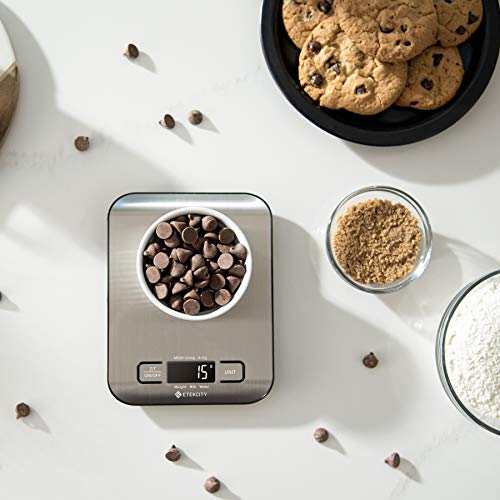 Etekcity Food Scale, Digital Kitchen Scale, 304 Stainless Steel, Weight in Grams