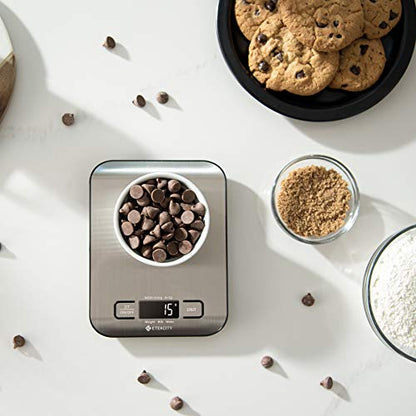Etekcity Food Scale, Digital Kitchen Scale, 304 Stainless Steel, Weight in Grams