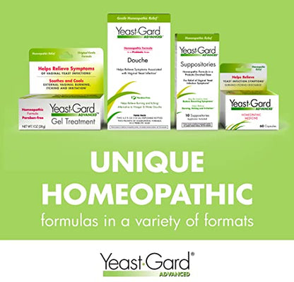 YeastGard Advanced Homeopathic Yeast Infection Vaginal Suppositories - 10 count Box