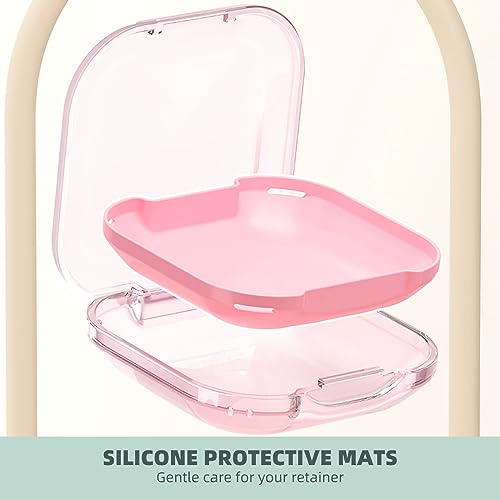OFIDUS Retainer Case, Aligner Case with Silicone Protection Pad, Compact Orthodontic