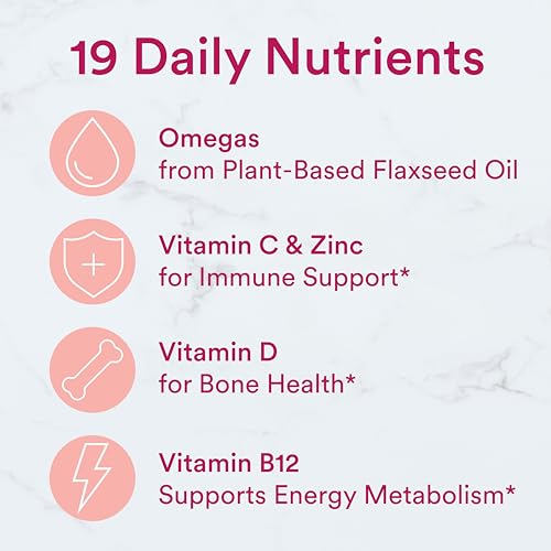 SmartyPants Women's Multivitamin Gummies, Sugar Free: Biotin, Methylfolate, Omega 3