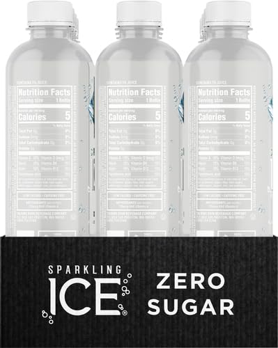 Sparkling Ice, Lemon Lime Sparkling Water, Zero Sugar Flavored Water, with Vitamins