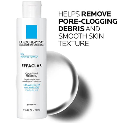 La Roche-Posay Effaclar Clarifying Solution Acne Toner with Salicylic Acid