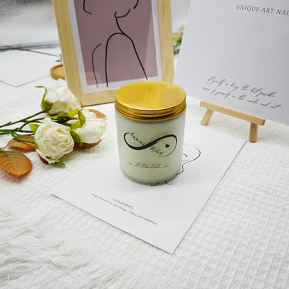 KKUUOO Valentine’s Day Scented Candle,Romantic Jar Candle Gift for Him Her,Valentine’s Day Gifts