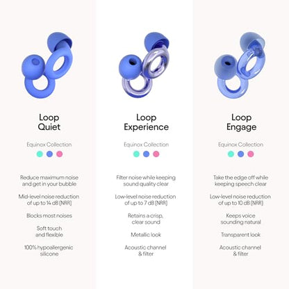 Loop Experience Equinox Earplugs – High-Fidelity Reusable Earplugs
