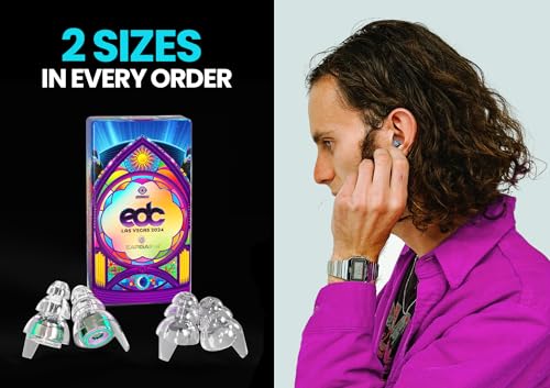Eargasm EDC Las Vegas x High Fidelity Earplugs for Concerts, Festivals, Drummers