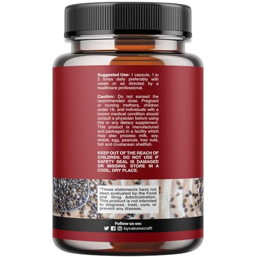 Potent Chia Seed Extract Pills for Men and Women Natural Supplement for Weight Loss
