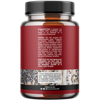 Potent Chia Seed Extract Pills for Men and Women Natural Supplement for Weight Loss