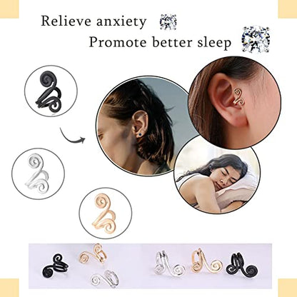 Ronglry Acupressure Slimming Earrings Therapy Weight Loss Earrings for Women Men