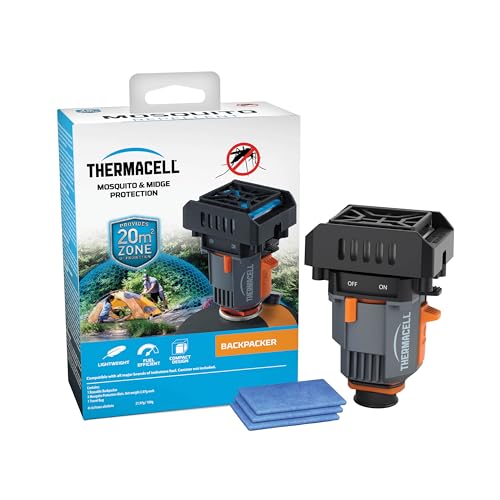 Thermacell Backpacker Mosquito & Midge Protector; Includes 3 x 4hr Mats; Runs 