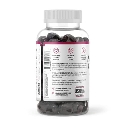 Snap Supplements Nitric Oxide Beet Root Gummies - Support Healthy Blood Circulation