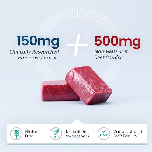 humanN SuperBeets Heart Chews - Nitric Oxide Production and Blood Pressure Support